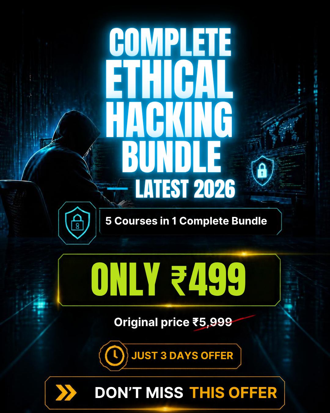 Complete Ethical Hacking Bundle - 5 in 1